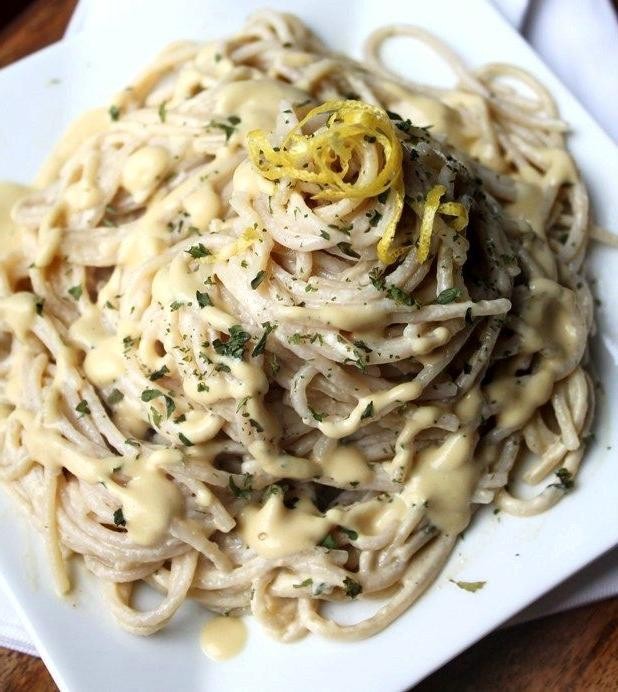 Vegan Chicken Alfredo with Cashew Cream