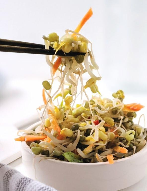 Vegan Korean Bean Sprout Salad