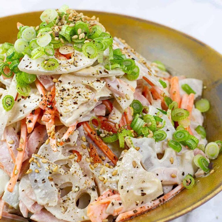 Vegan Korean Lotus Root Salad