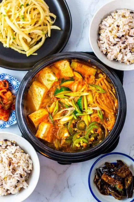 Vegan Korean Soybean Paste Stew