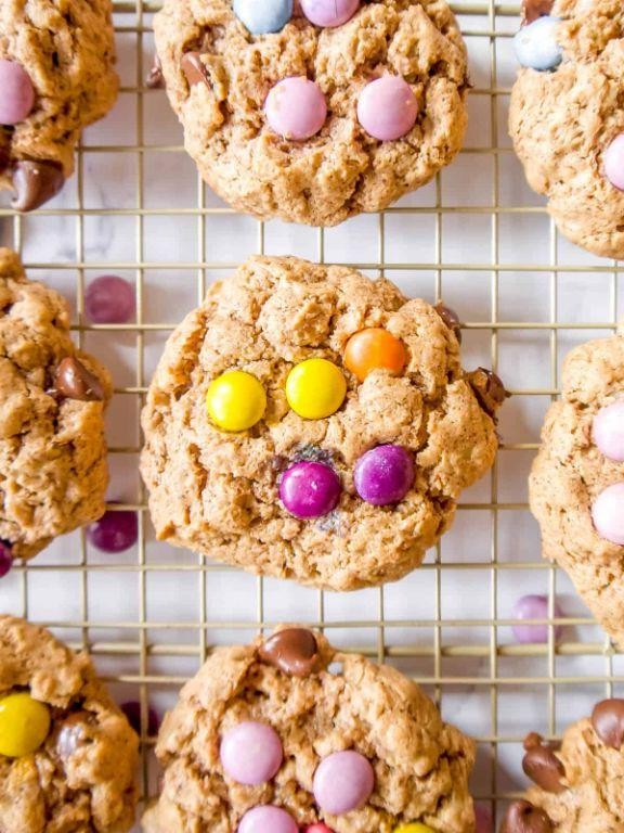 Vegan Monster Cookies with Almond Butter