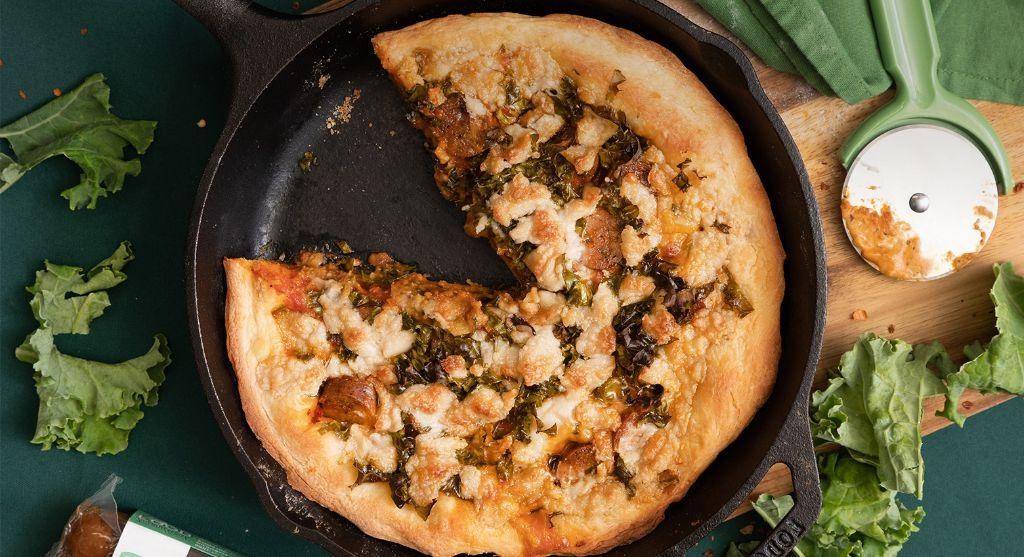 Vegan Tofurkey Sausage Pizza