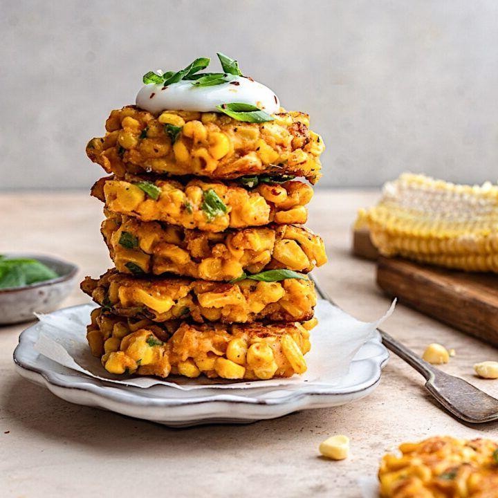 Vegemite and Corn Fritters