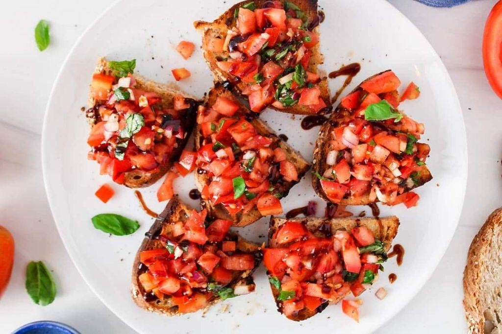 Vegemite and Tomato Bruschetta