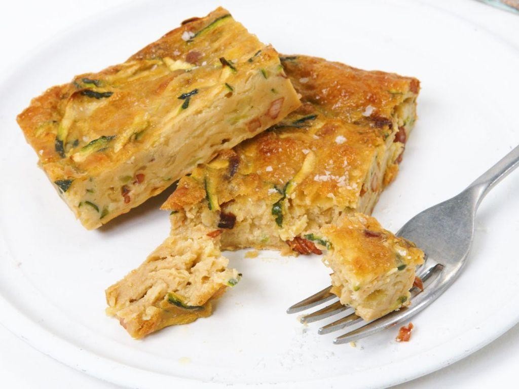 Vegemite and Zucchini Slice