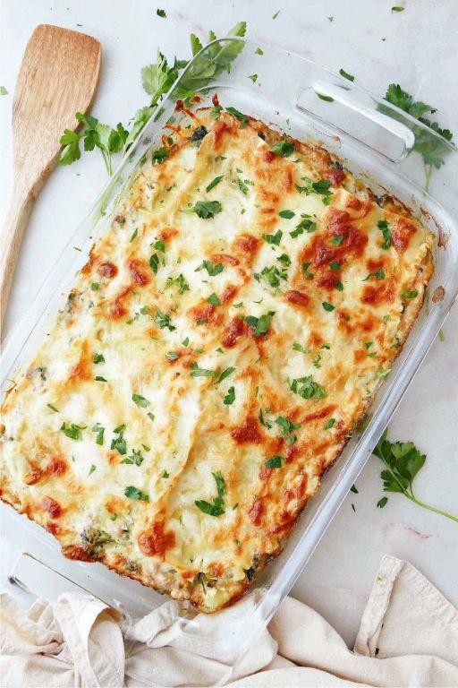 Vegetable Medley White Sauce Lasagne