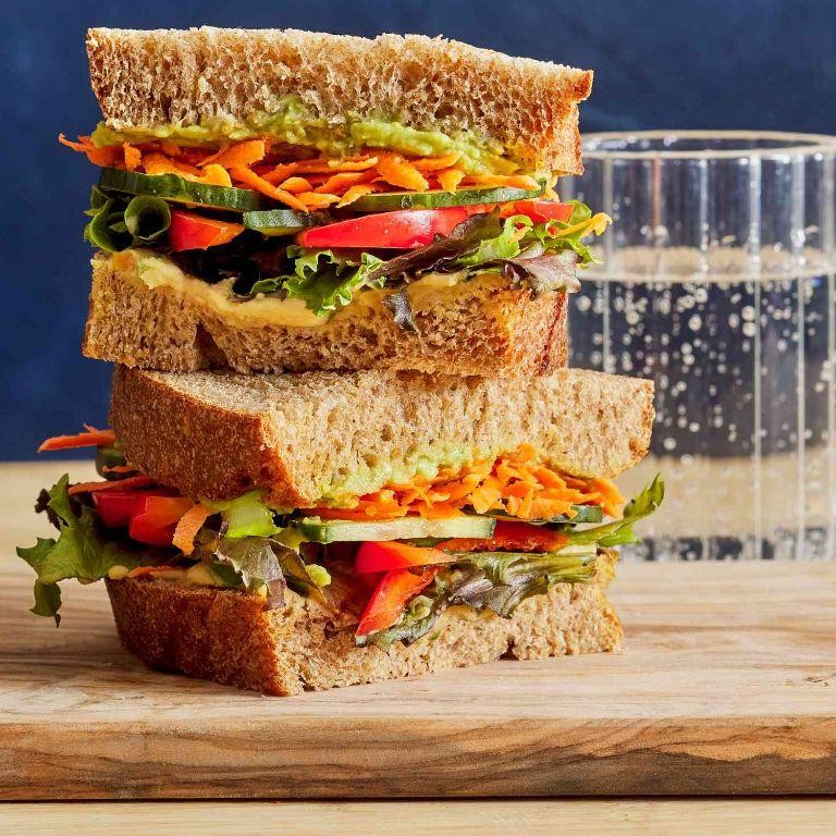Vegetarian Sub with Hummus