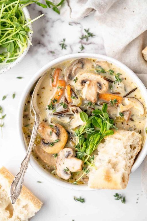 Vegetarian Swamp Soup with Wild Mushrooms