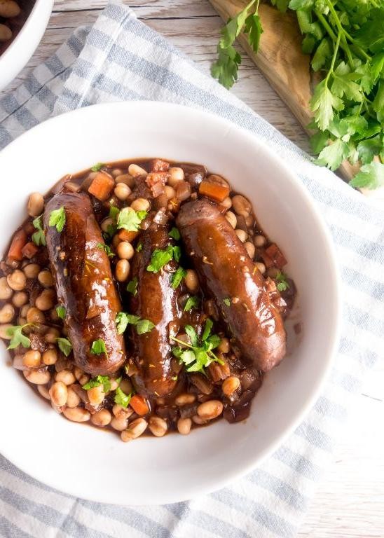 Venison Sausage and Bean Stew