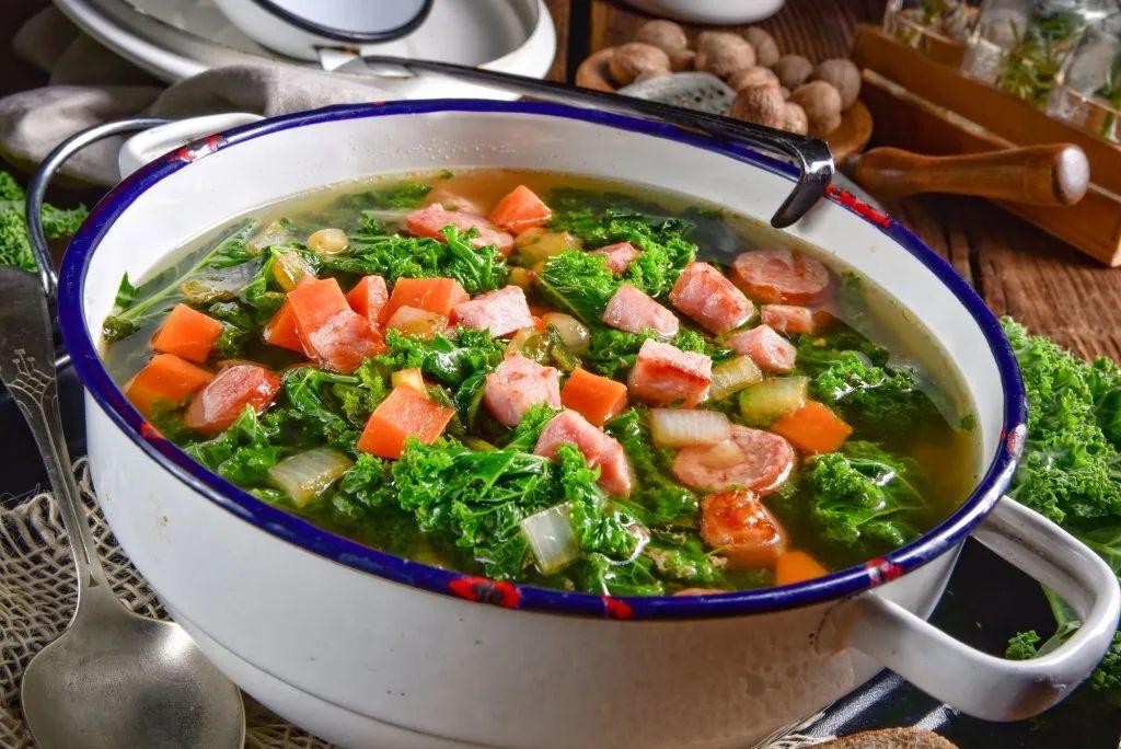 Venison Sausage and Kale Soup