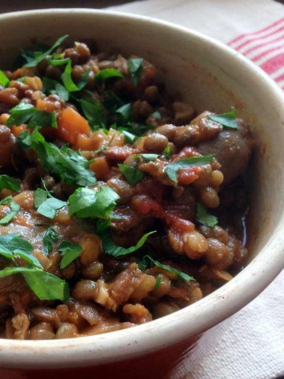 Venison Sausage and Lentil Curry