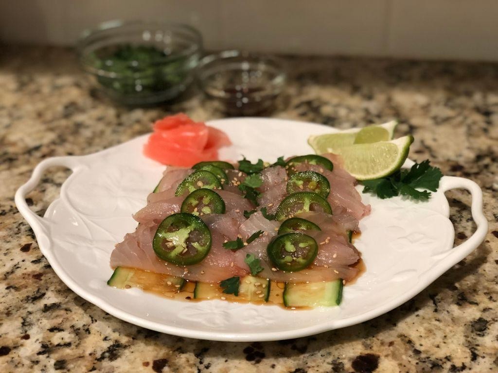 Wahoo Ceviche with Fresh Citrus Juice