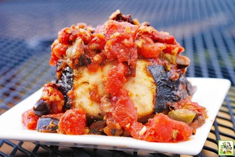 Wahoo Fillet with Tomato and Olive Tapenade