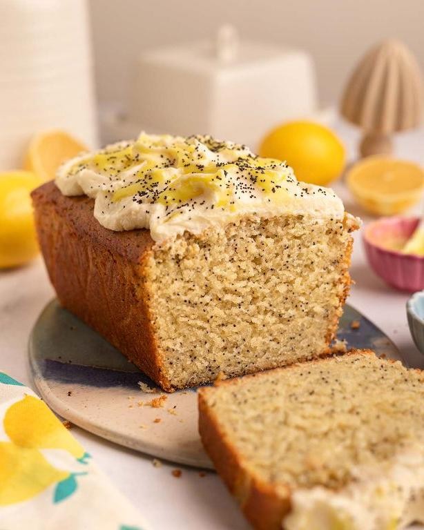Walnut Flour Lemon Poppy Seed Cake