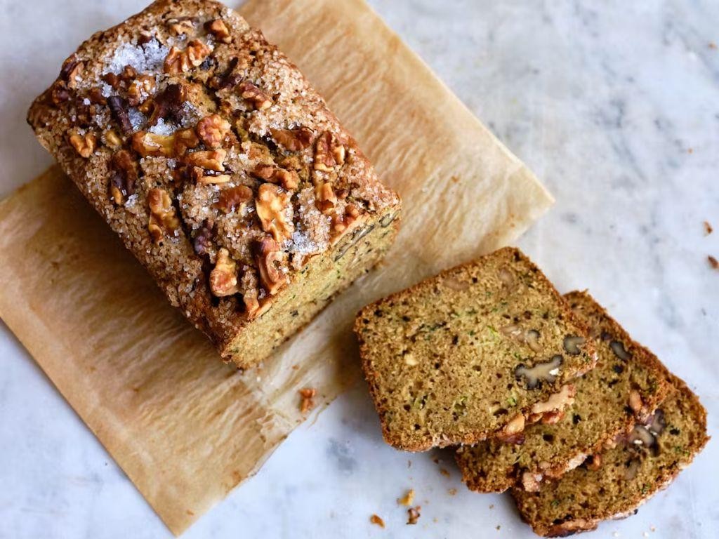 Walnut Flour Zucchini Bread