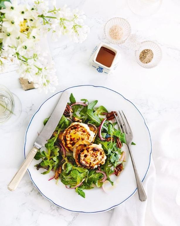 Warm Honey Goat Cheese Salad