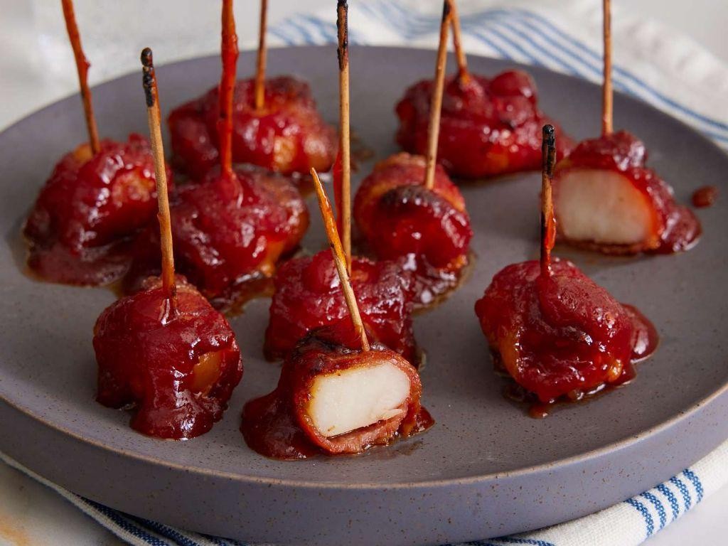 Water Chestnut and Bacon Appetizers