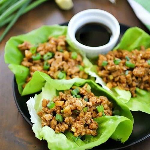 Water Chestnut and Chicken Lettuce Wraps