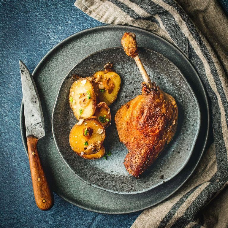 Water Chestnut and Duck Confit