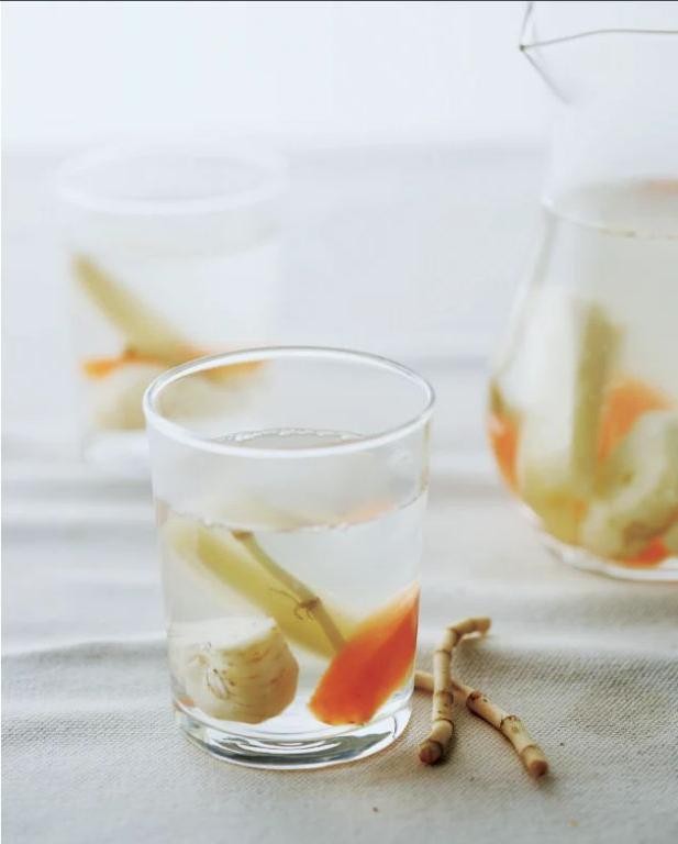 Water Chestnut and Ginger Tea