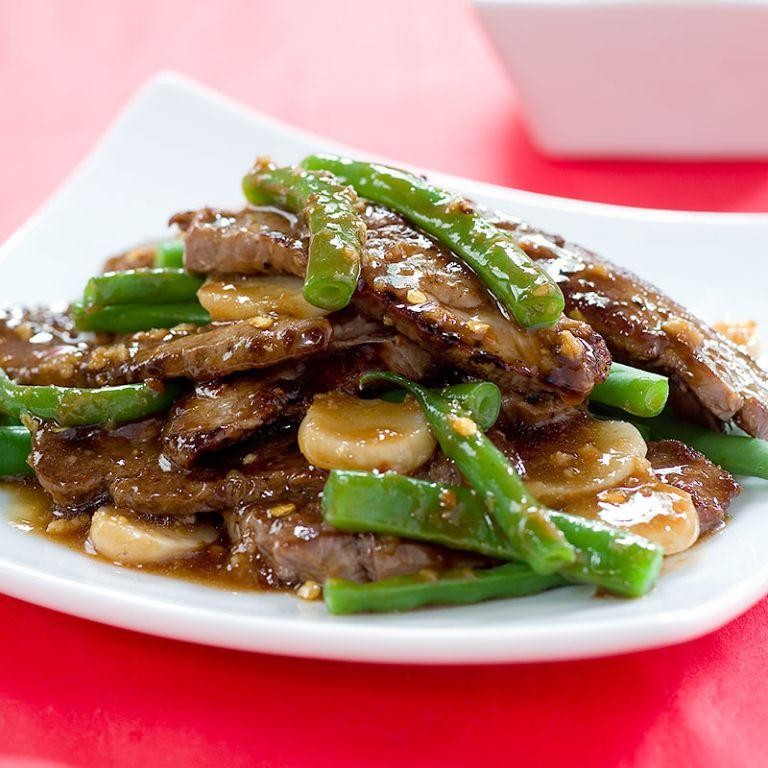 Water Chestnut and Green Bean Stir-Fry
