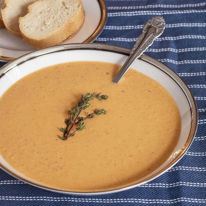 Water Chestnut and Lobster Bisque