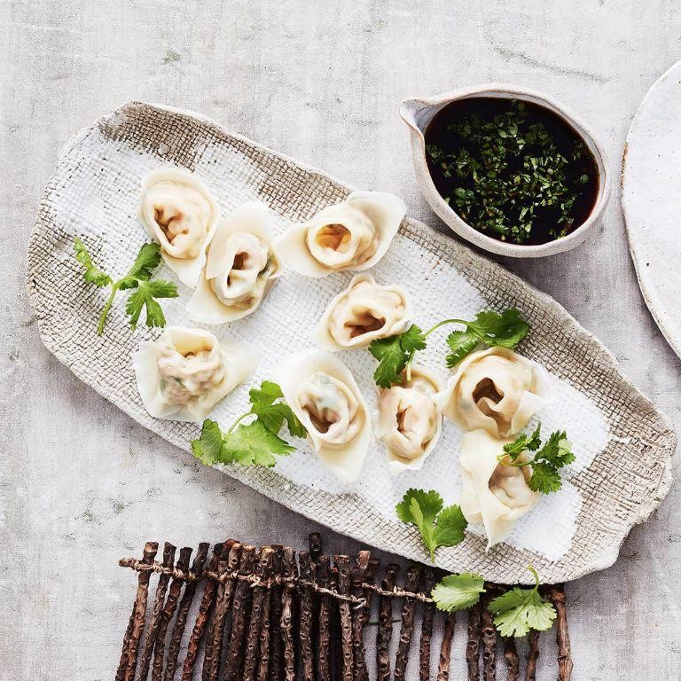 Water Chestnut and Shrimp Dumplings