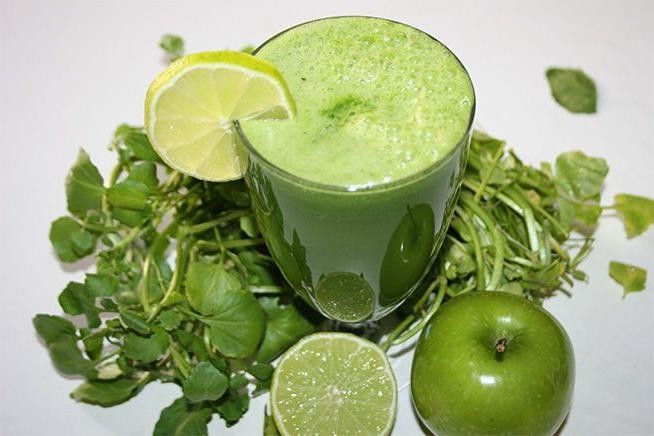 Watercress and Apple Juice