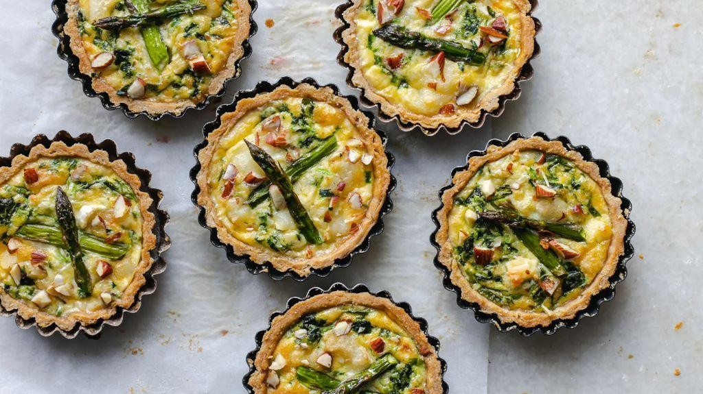 Watercress and Goat Cheese Tart