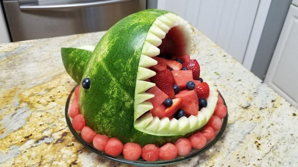 Watermelon Shark Fruit Bowl