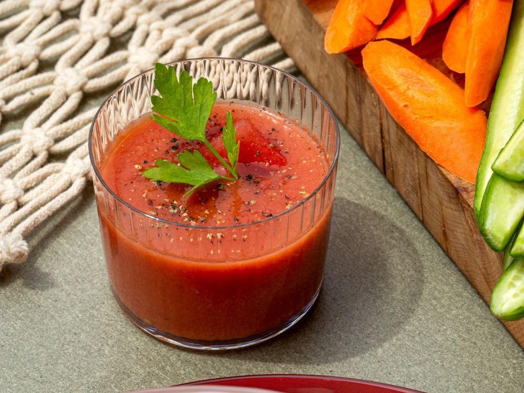 Watermelon Tomato Gazpacho