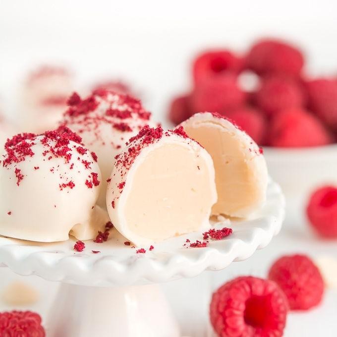 White Chocolate Raspberry Balls