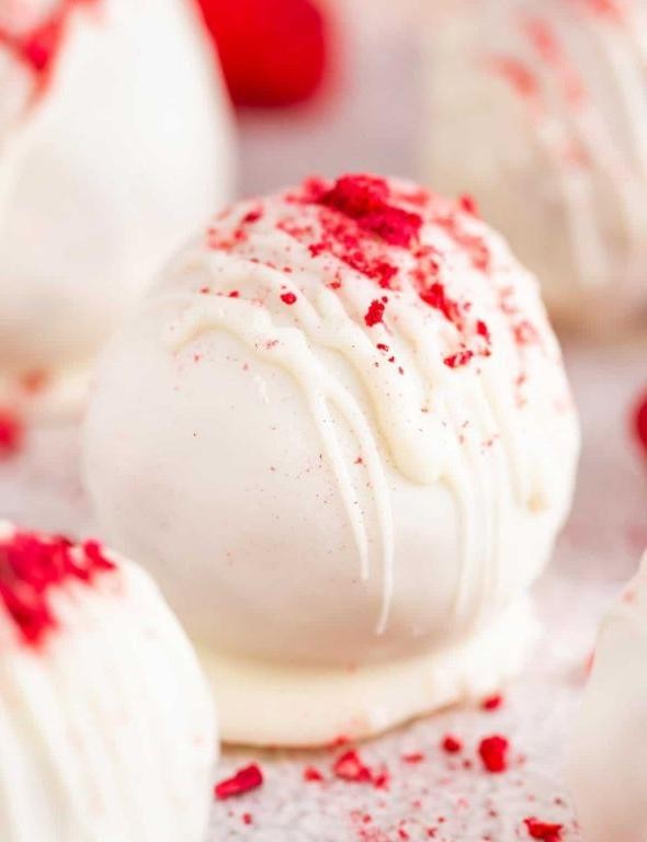White Chocolate Raspberry Goo Balls