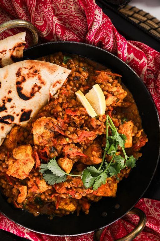 Whole Chicken Dhansak with Lentils