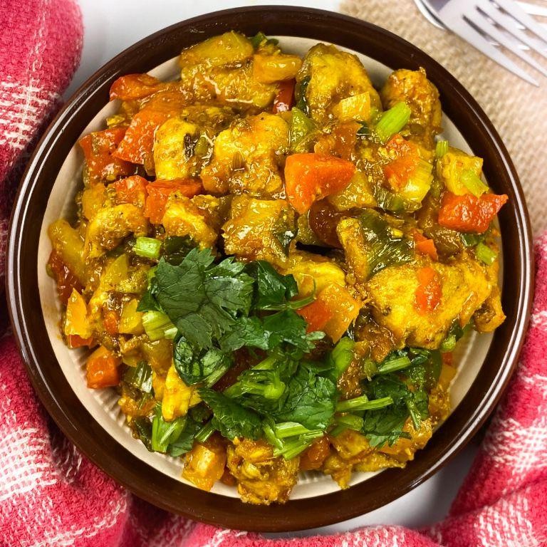 Whole Chicken Jalfrezi with Bell Peppers