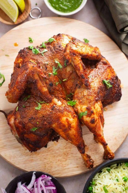 Whole Chicken Masala with Fresh Herbs