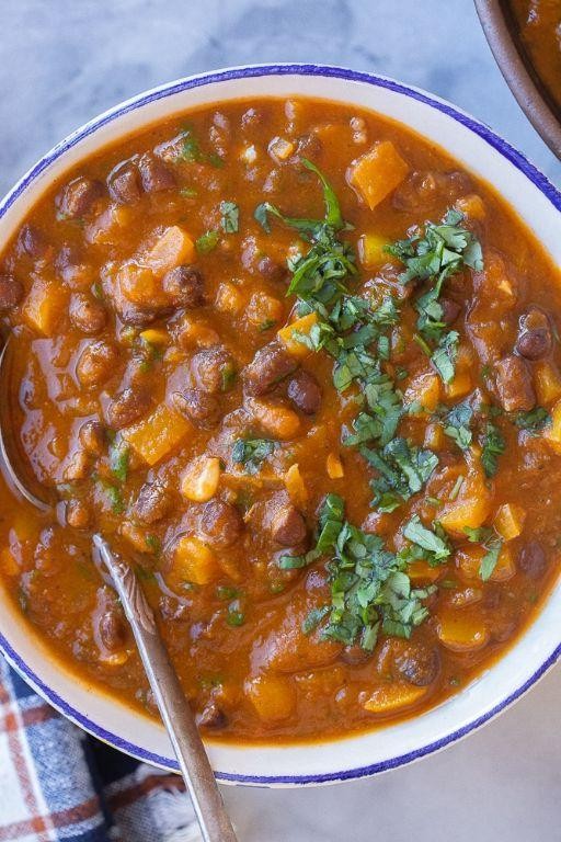 Whole Pumpkin Chili with Black Beans
