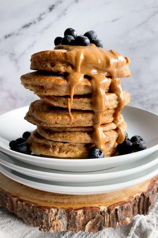 Whole Wheat Applesauce Pancakes