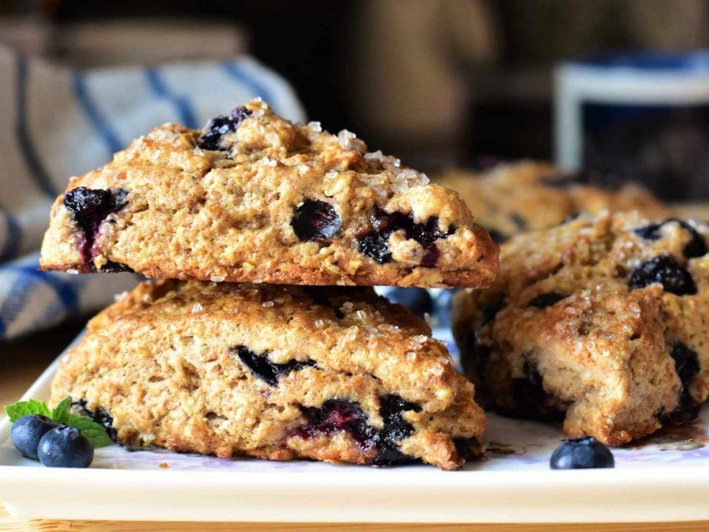 Whole Wheat Blueberry Scones