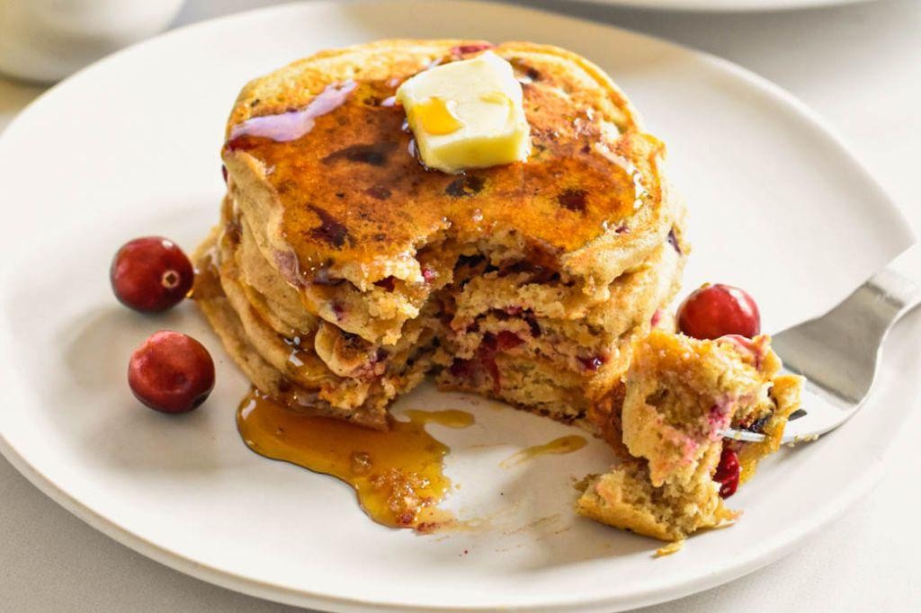 Whole Wheat Cranberry Pancakes