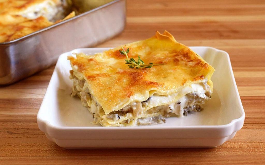 Wild Mushroom and Truffle White Sauce Lasagne