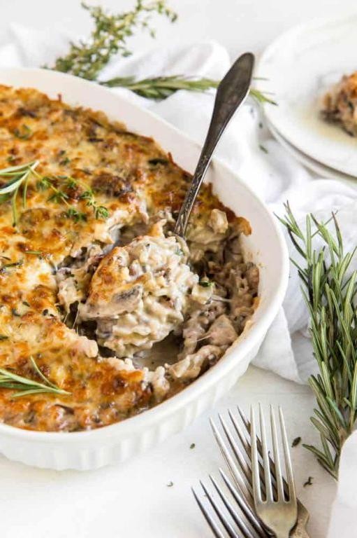 Wild Rice and Mushroom Casserole