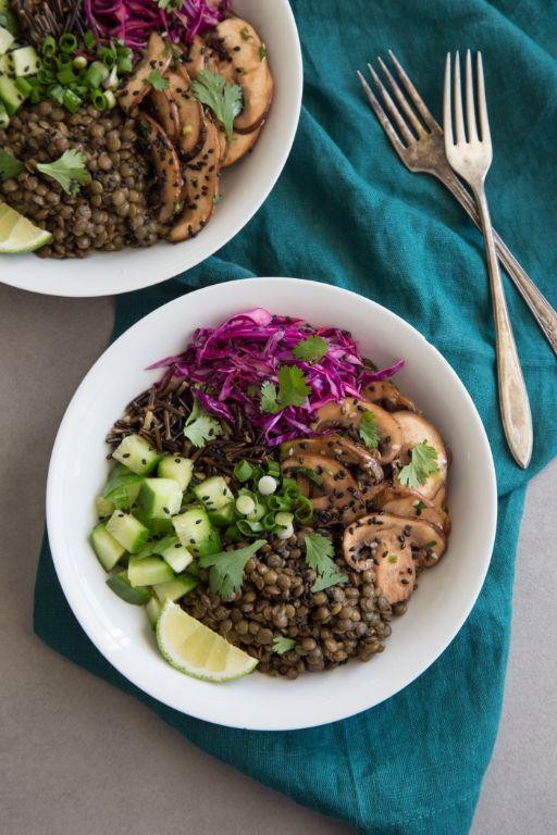 Wild Rice and Mushroom Grain Bowl