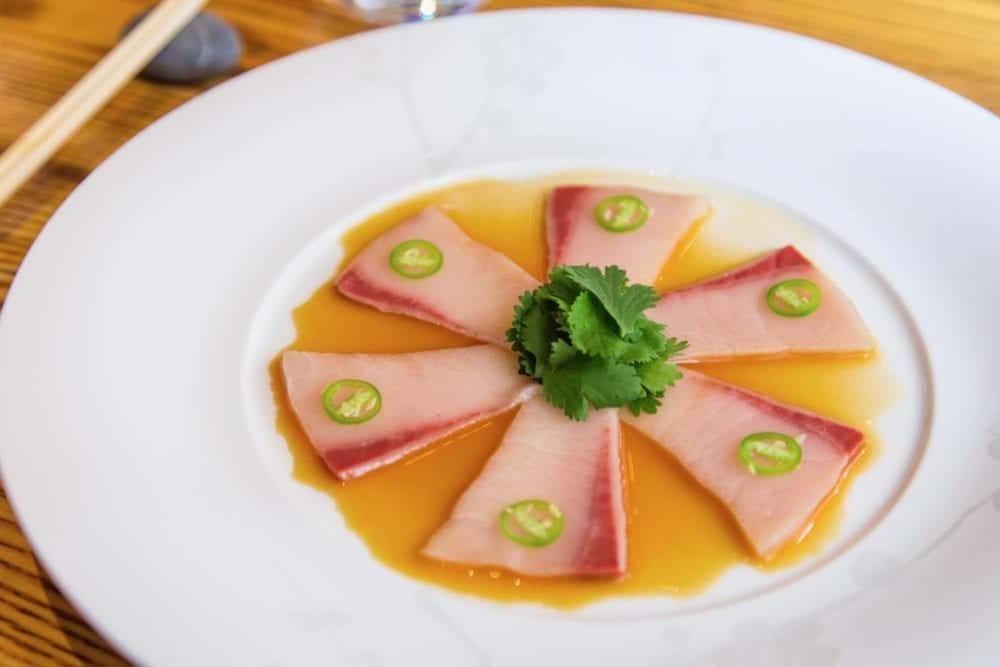 Yellowtail Sashimi with Jalapeno