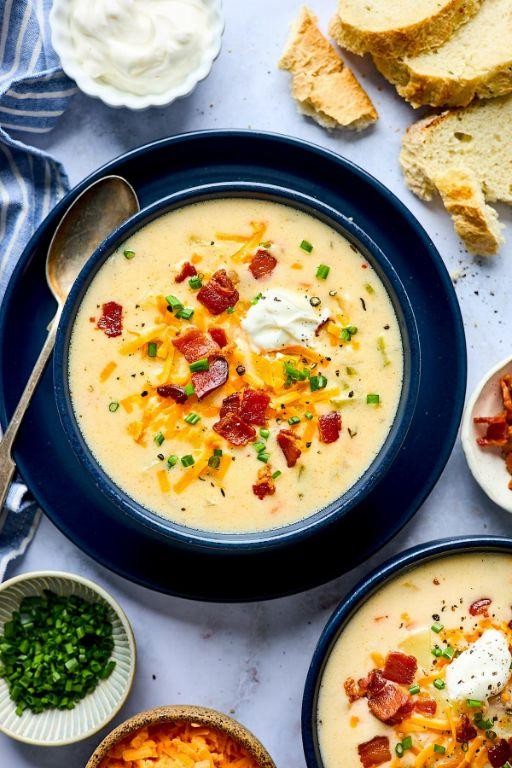 Yukon Gold Potato and Bacon Soup