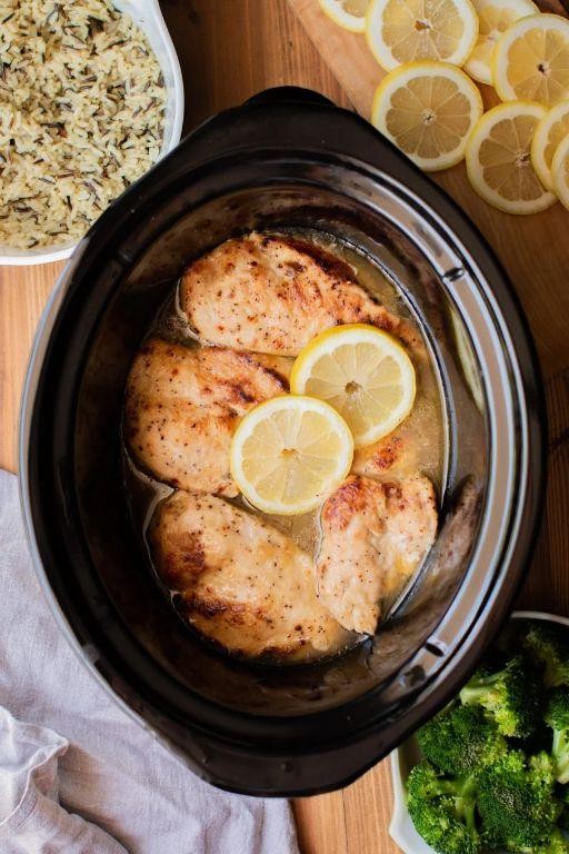 Zesty Lemon Chicken Bog Crock Pot Recipe