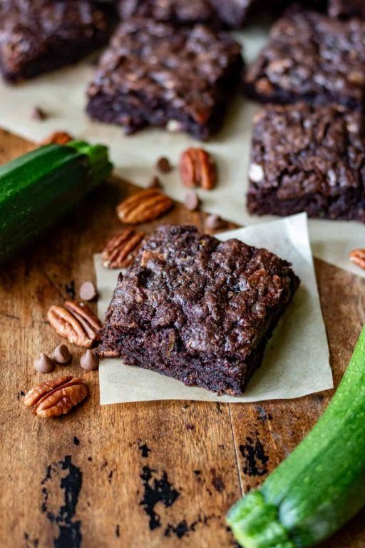Zucchini Brownies with Stevia