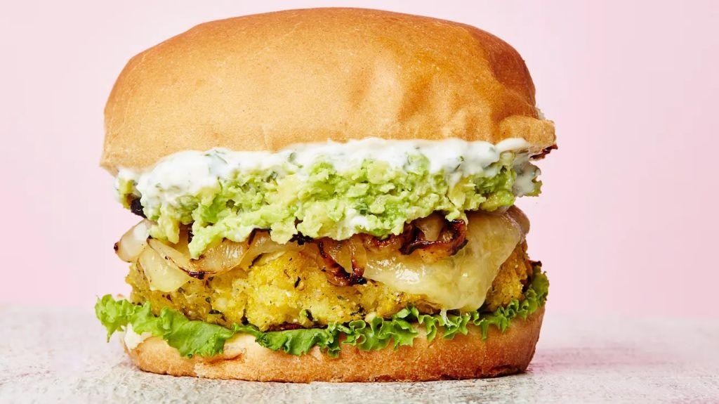 Zucchini and Corn Veggie Burger