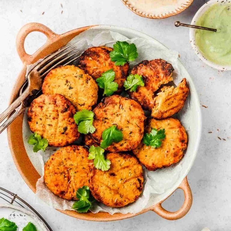 Air Fryer Sweet Potato and Chickpea Patties