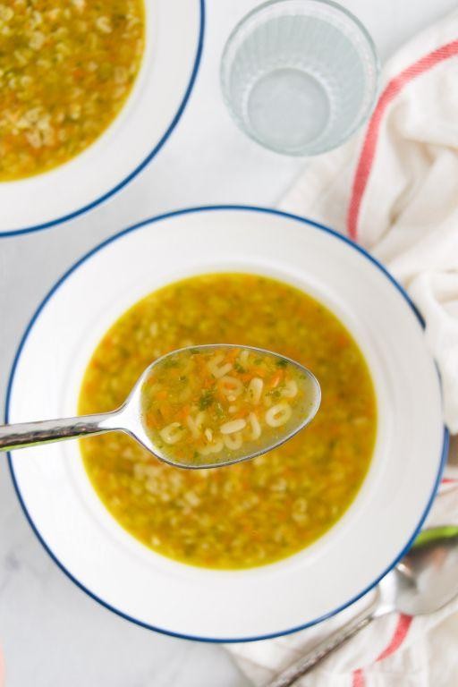 Alphabet Pasta Soup